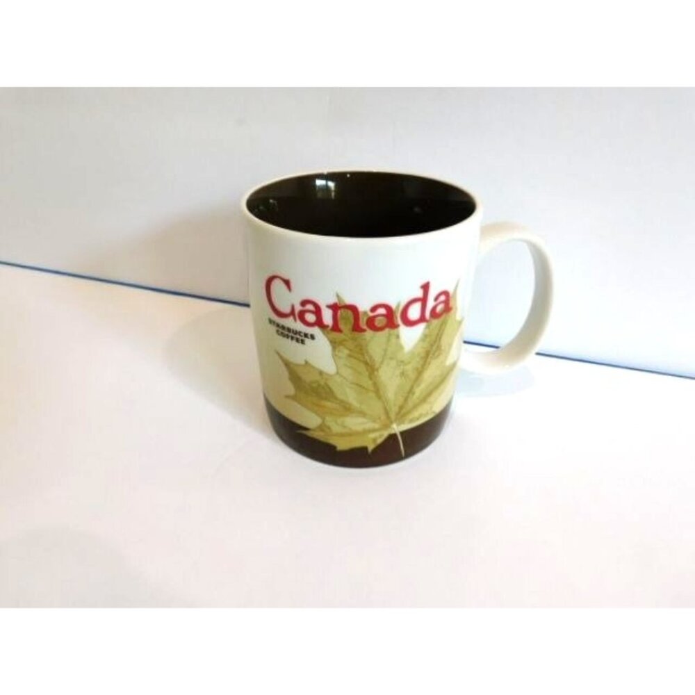 Starbucks Collectors Series CANADA Coffee Mug 16 oz  Maple Leaf 2009